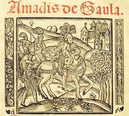 image of Amadis from the frontispiece of a 1533 Spanish edition